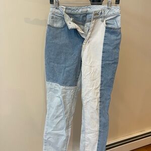 PacSun Blue and White Women Jeans